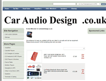 Tablet Screenshot of caraudiodesign.co.uk